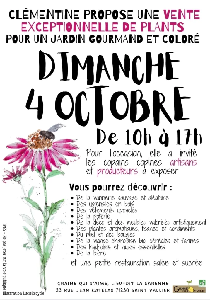 Affiche marché Garenne octobre 2026